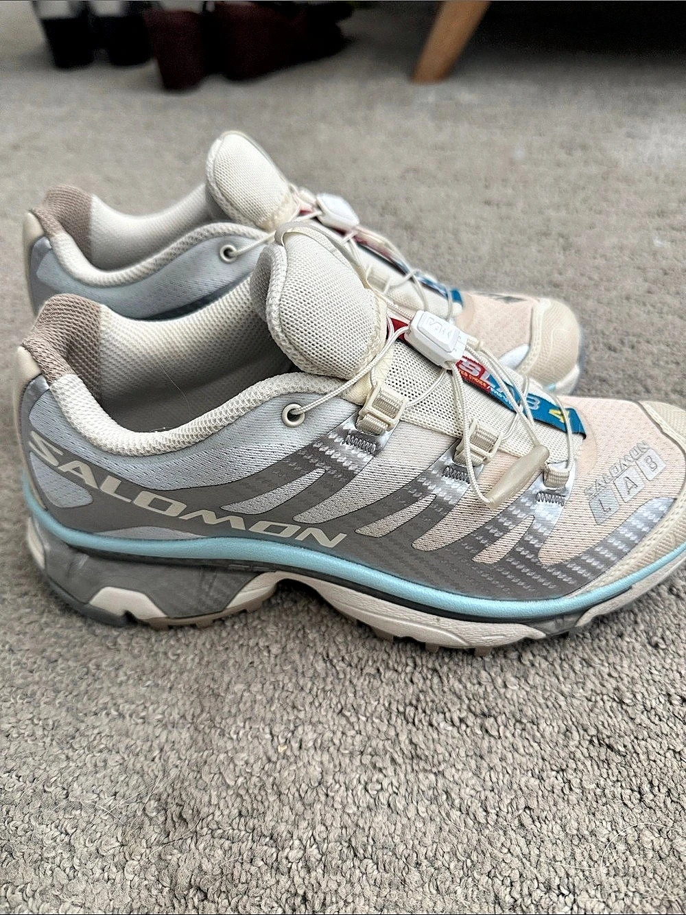 Salomon XT-4 Athletic Shoes in Gray & White Like New